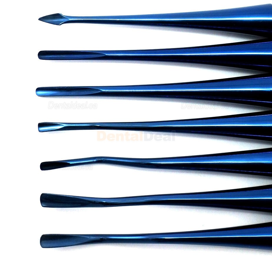7Pcs Dental Elevator Kit Dental Extracting Surgical Tools Set